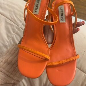 Steve Madden Vibrant Orange Heels